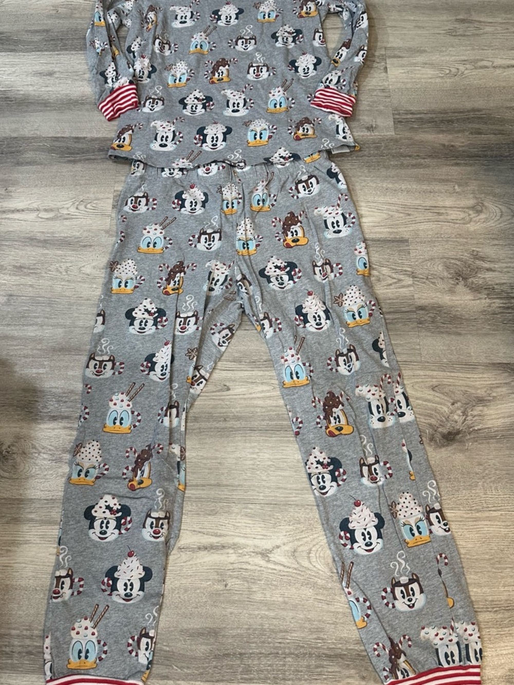 Disney Gray Holiday Character Pajama Pants